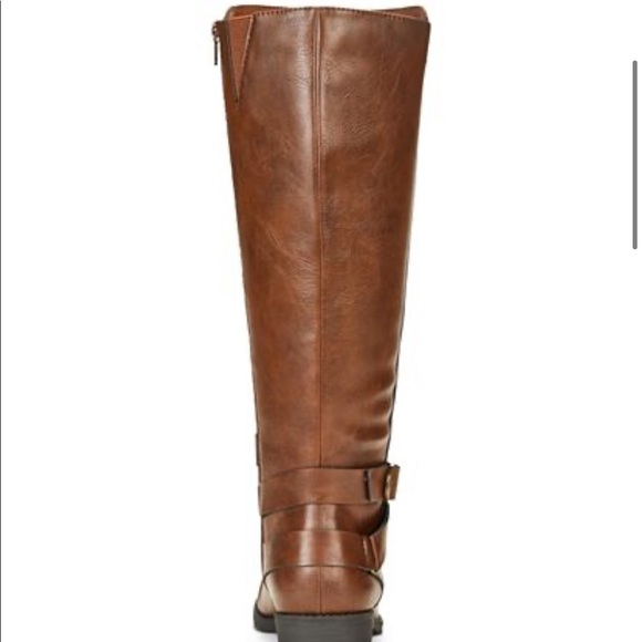 Style & Co Cognac Madixe Wide-Calf Riding Boots - Picture 7 of 8